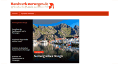 Desktop Screenshot of handwerk-norwegen.de