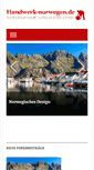 Mobile Screenshot of handwerk-norwegen.de