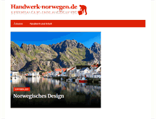 Tablet Screenshot of handwerk-norwegen.de